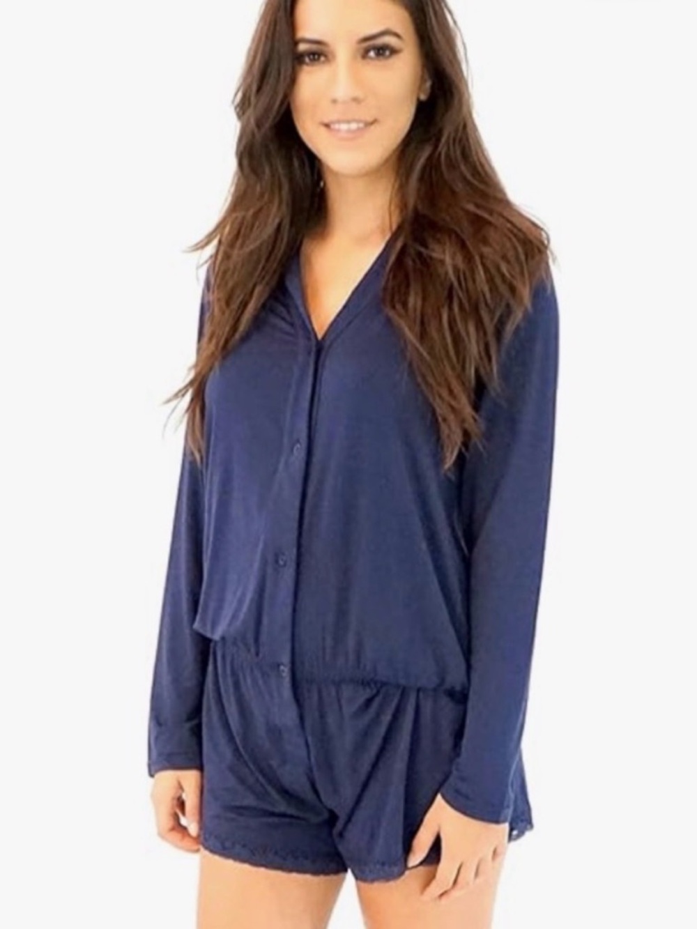 Barefoot Dreams Luxe Dream Milk Jersey Romper XS/S - C33-024